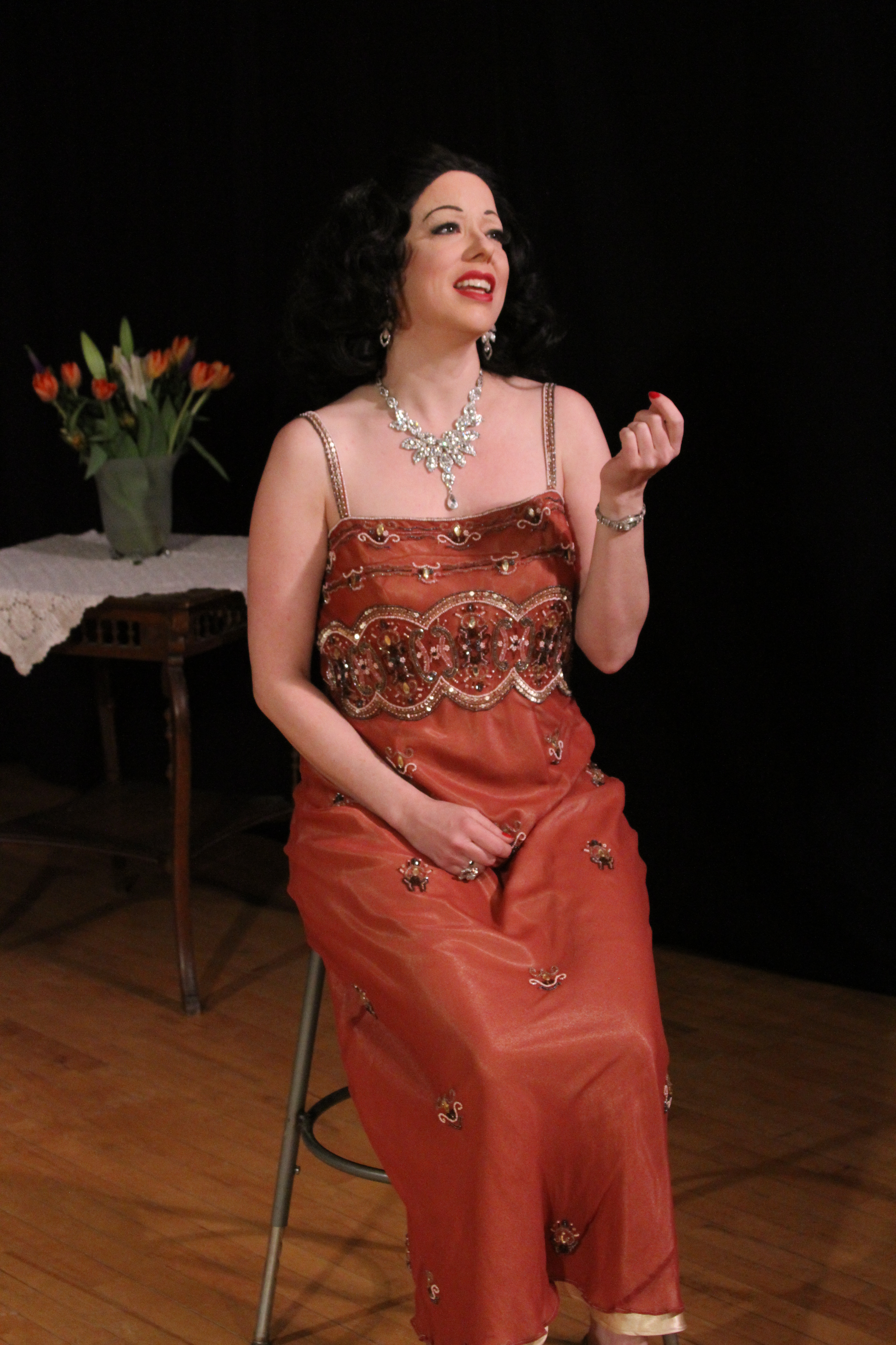 Heather Massie as Hedy Lamarr - by Monica Callan